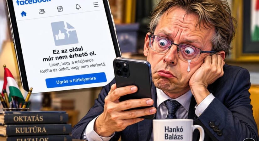 Hankó Balázs eltűnt – ezúttal a Facebook-ról