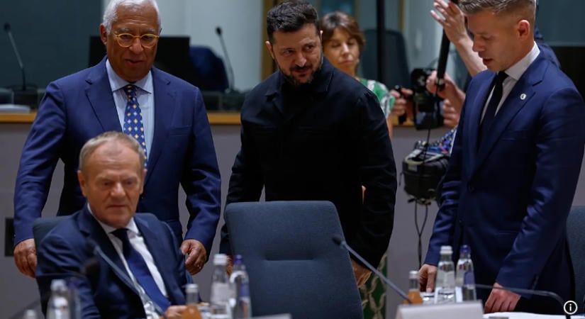 Pénteken Brüsszelben találkozik Magyar Péter Zelenszkijjel