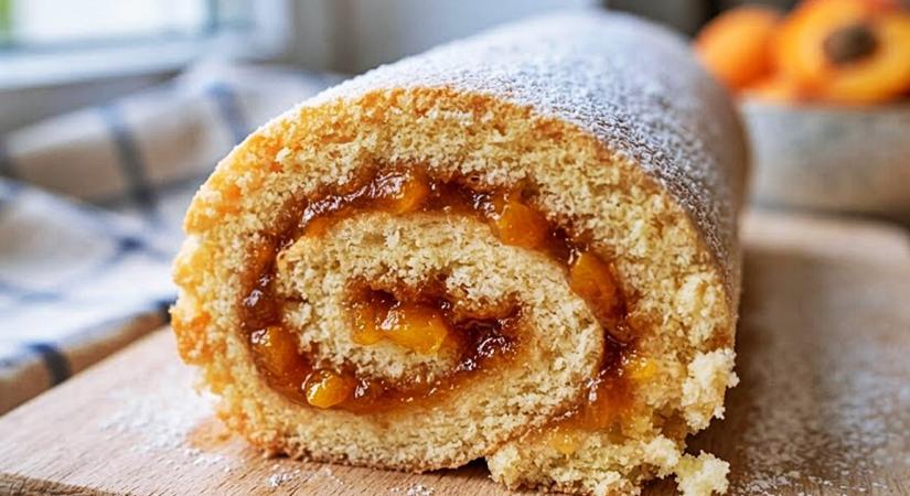 Így készítsd el a tökéletes sárgabarackos piskótatekercset