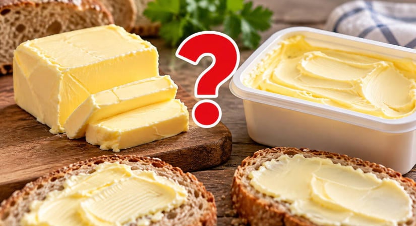 Vaj vagy margarin? Az egészségpénztár szakértői szerint ez a különbség valójában