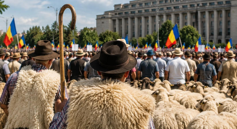 Bevetették a könnygázt a tüntető juhászok ellen (VIDEÓ)