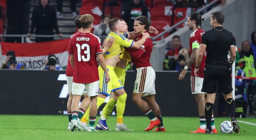 Óriási balhé a végén: Ukrajna elvitte a három pontot a Puskás Arénából az NL-nyitányon