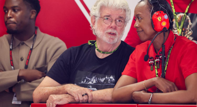 George Lucas is megnézte a Magyar Nagydíj időmérőjét, aztán úgy távozott, mint az egyszerű szurkolók