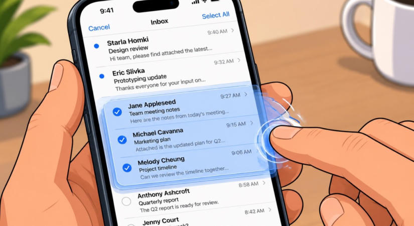 Több elem kijelölése iPhone-on: ezekről a trükkökről meglepően kevesen tudnak