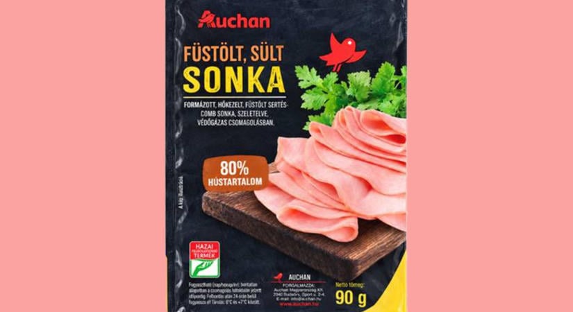 Baktérium-szennyezett sonkát hívott vissza az Auchan