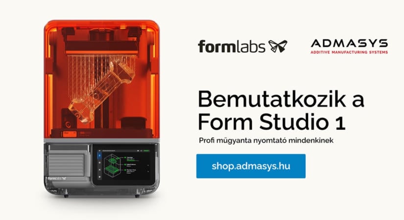 Form Studio 1: a Formlabs meghódítja az otthoni SLA 3D nyomtatók piacát is