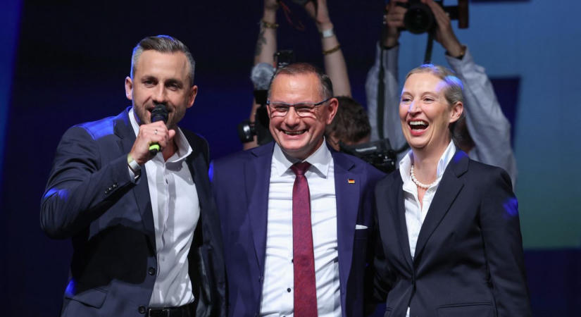 Az AfD országos erősödését mérték, már 9 százalékponttal vezetnek Merz pártjai előtt