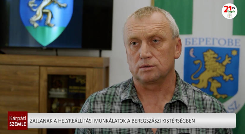 Zajlanak a helyreállítási munkálatok a Beregszászi kistérségben (videó)