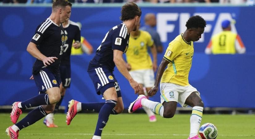 A brazilok kiütötték a skótokat, Marokkó kétszer is hátrányba került, de megverte Haitit