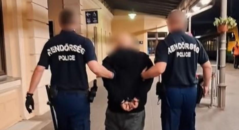Rendőrségi rajtaütés volt a szombathelyi vasútállomáson - videó