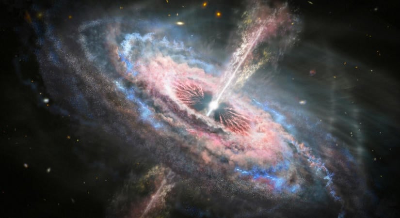 10 éves jóslatot igazoltak a magyar csillagászok, a galaxisok közepéről kilökődött óriás fekete lyukak nyomait sikerült azonosítani