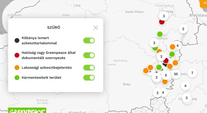 Új azbeszttérképet indított a Greenpeace, lakossági bejelentéseket fogadnak