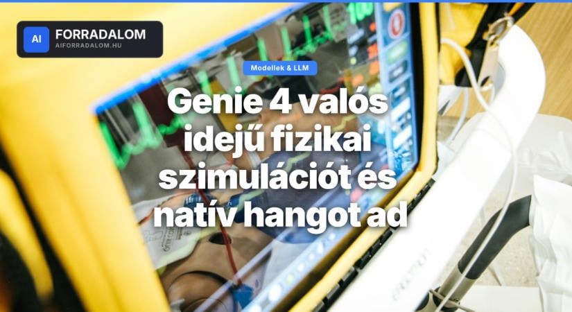 Genie 4 valós idejű fizikai szimulációt és natív hangot ad