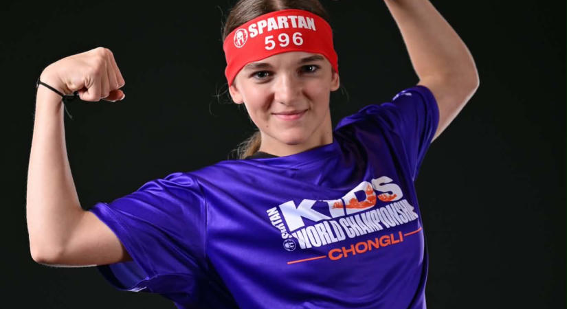 Siklósról Kínáig: Mecseki Dóri a 22. helyen végzett a Spartan Kids Világbajnokságon