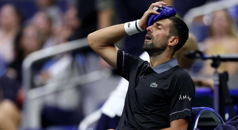 Novak Djokovics ismét rosszul lett, az első fordulóban búcsúzott a US Openen