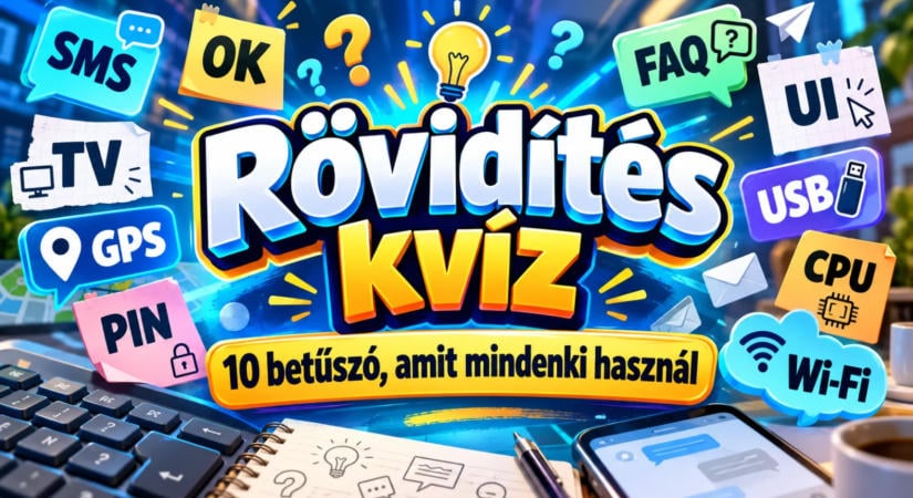 Rövidítés kvíz: 10 betűszó, amit mindenki használ