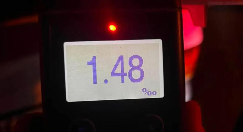 Bejelentés alapján állították meg az ittas autóst, 1,48 ezreléket mértek nála