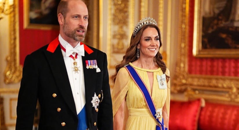 Akár Disney hercegnő is lehetne Kate Middleton ebben a gyönyörű sárga ruhában