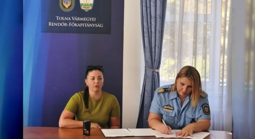 Együttműködési megállapodást kötött a Tolna Vármegyei Rendőr-főkapitányság és a ZoNa Alapítvány