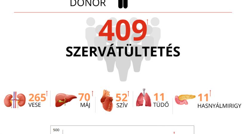 Emelkedett a szervdonációk száma 2023-ban Magyarországon