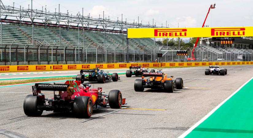 Az F1-es Emilia-Romagna Nagydíj rajtrácsa