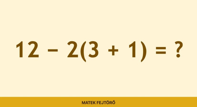 Matek feladat: A zárójel előtti szám mindenkit megtréfál