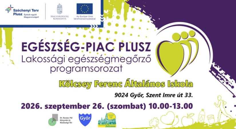 Ingyenes szűrővizsgálatokkal várják a győrieket az Egészség-Piacon