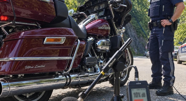 Közel egymillió forintos bírságot kapott a magyar motoros a hangos kipufogó miatt
