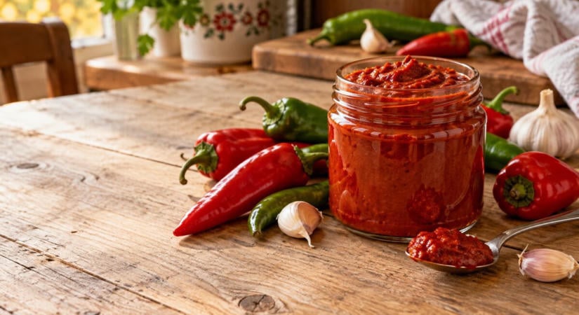 Hegyes erős paprika krém télire: húsokhoz, pörkölthöz és szendvicsre is tökéletes