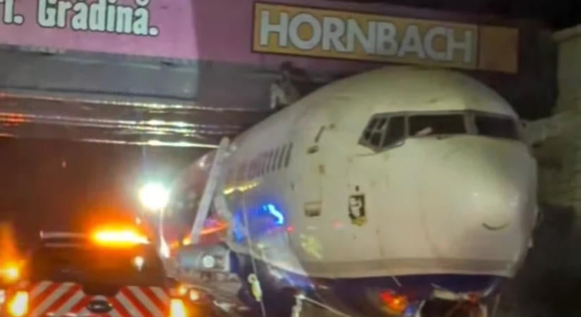 Híd alá szorult egy repülőgép Otopeni után (VIDEÓ)