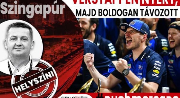 Helyszíni: Verstappen nyert, majd boldogan távozott