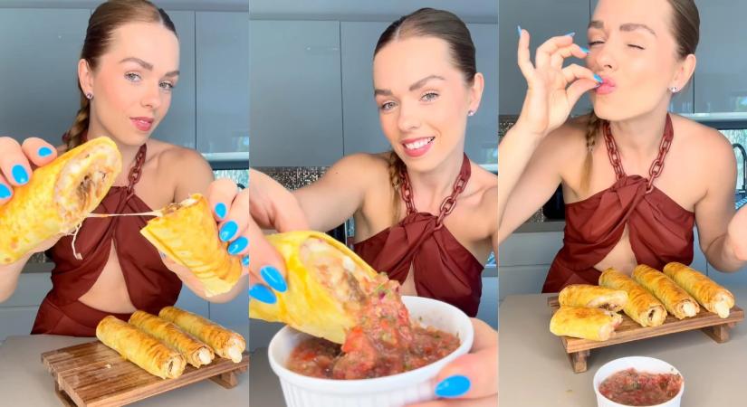 Gyors nyári ebéd? Így készül Rácz-Gyuricza Dóri tortilla tekercse
