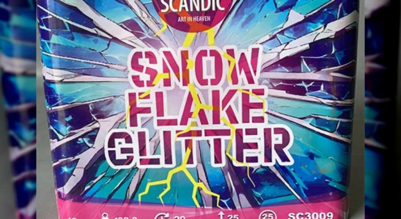 Fogyasztói figyelmeztető: kivonják a forgalomból a Snowflake Glitter tűzijátékot