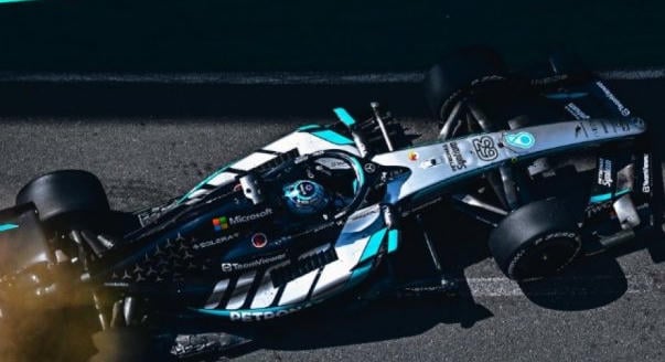 Russell az élen, Mercedes-fölény Bakuban