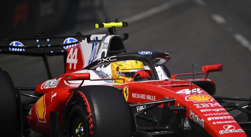 Hamilton a Ferrari stratégiáját okolja a gyenge bakui időmérőért, a szélárnyékot hiányolta