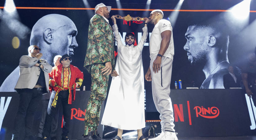 Fury és Joshua meglepően tiszteletteljesek voltak az első sajtótájékoztatón