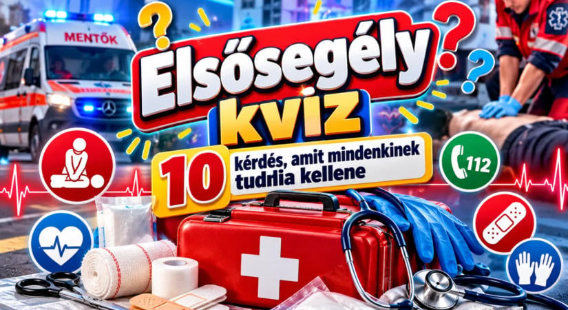 Elsősegély kvíz: 10 kérdés, amit mindenkinek tudnia kellene
