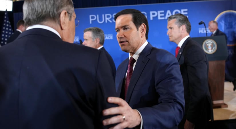 Tűzszünetről beszélt Rubio Lavrovval, az orosz külügyminiszter a BT előtt visszakozott