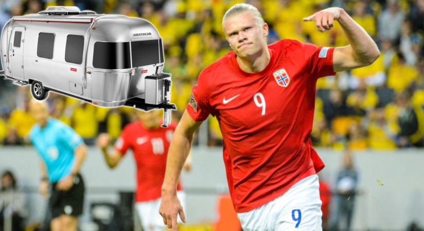 Mit tud Erling Haaland 30 milliós lakókocsija?