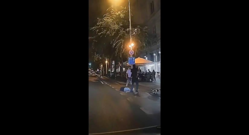 Videó: Járókelőt vert ájultra egy fiatal a Szent István körúton
