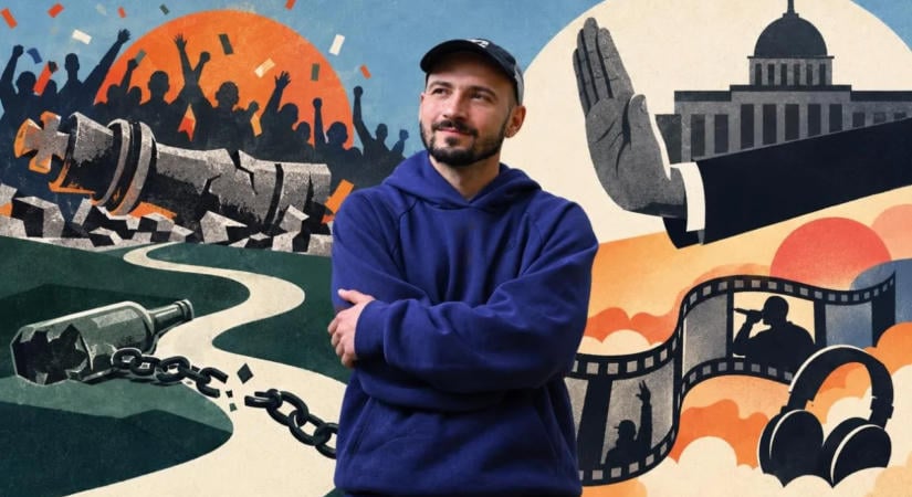 Bongor a függőségről, filmjéről és a Tisza Pártról beszélt