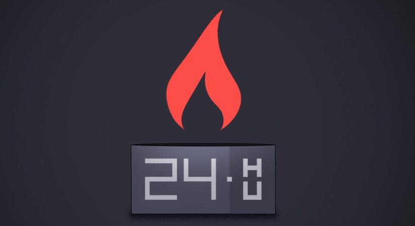 Ég egy 18 lakásos sorház tetőszerkezete a IX. kerületben