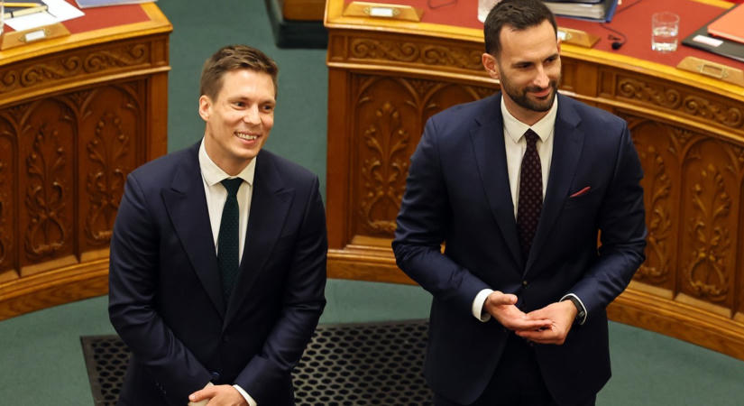 Nezzé csak, milyen képet vágott Magyar Péter az új fideszes képviselők eskütételére – videó