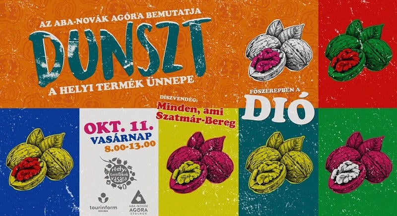 DUNSZT Szolnokon: a dió lesz a főszereplő vasárnap a helyi termékek ünnepén