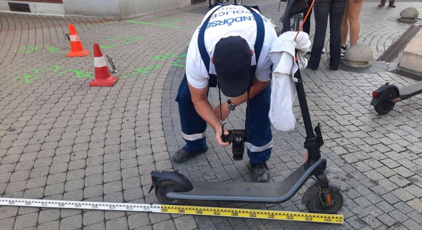 Kétkerekűek drámája Nyíregyháza belvárosában (fotók)
