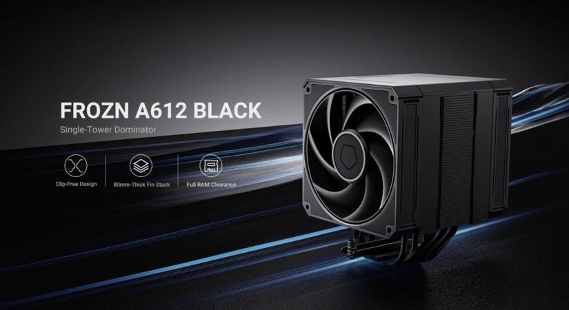 Kerüli a felesleges feltűnést az ID-Cooling új, kétventilátoros CPU-hűtője