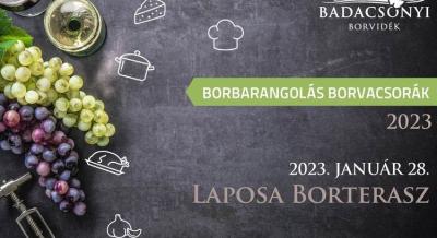 Borbarangolás borvacsora - Laposa Borterasz, 2023. január 28.