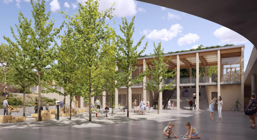 Az FBS Architects Collective nyertes terve a békéscsabai intermodális csomópont tervpályázatán