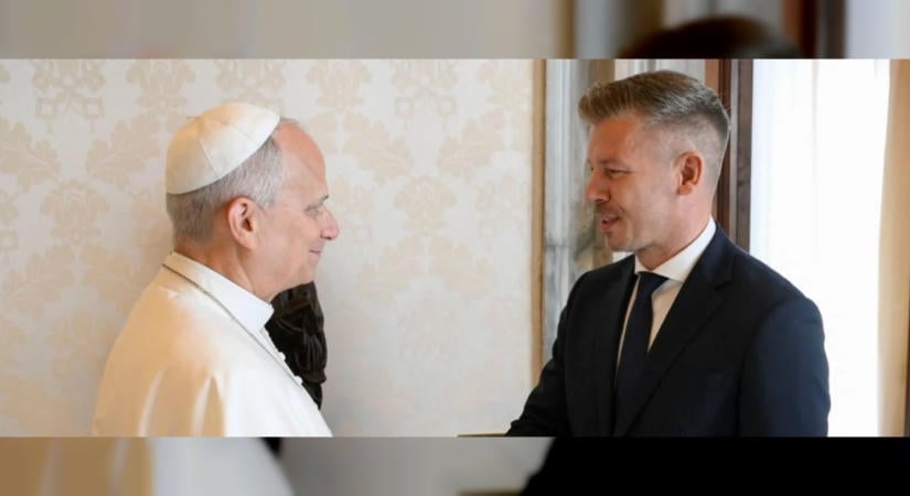 XIV. Leó pápa a Vatikánban fogadta Magyar Péter miniszterelnököt