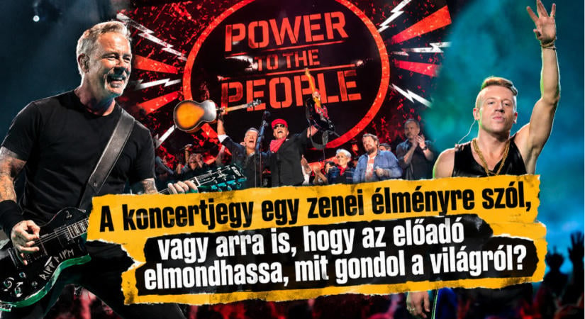 Egy koncert nem politikai szószék – beszólt a Metallica frontembere